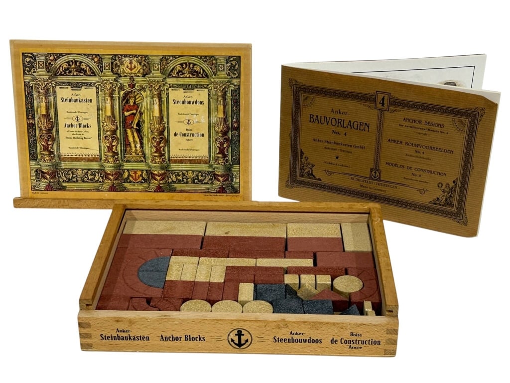 VINTAGE ANKER ANCHOR STONE BUILDING BLOCKS SET (1 of 8)