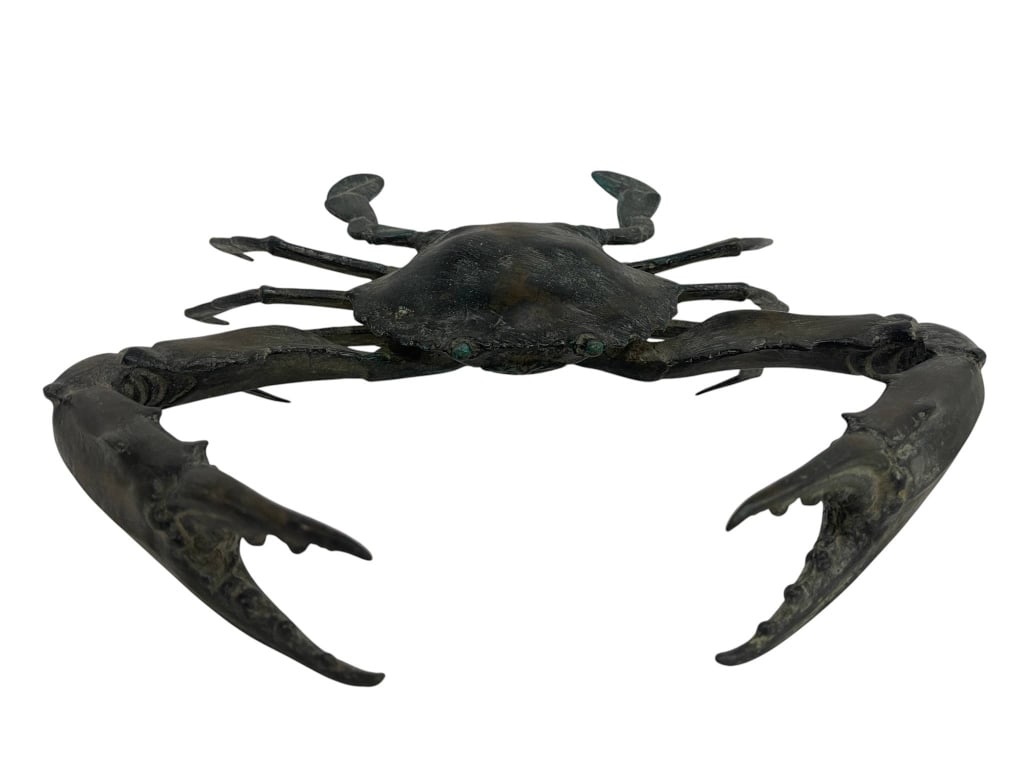 LARGE BRONZE CRAB SCULPTURE 14" (1 of 7)