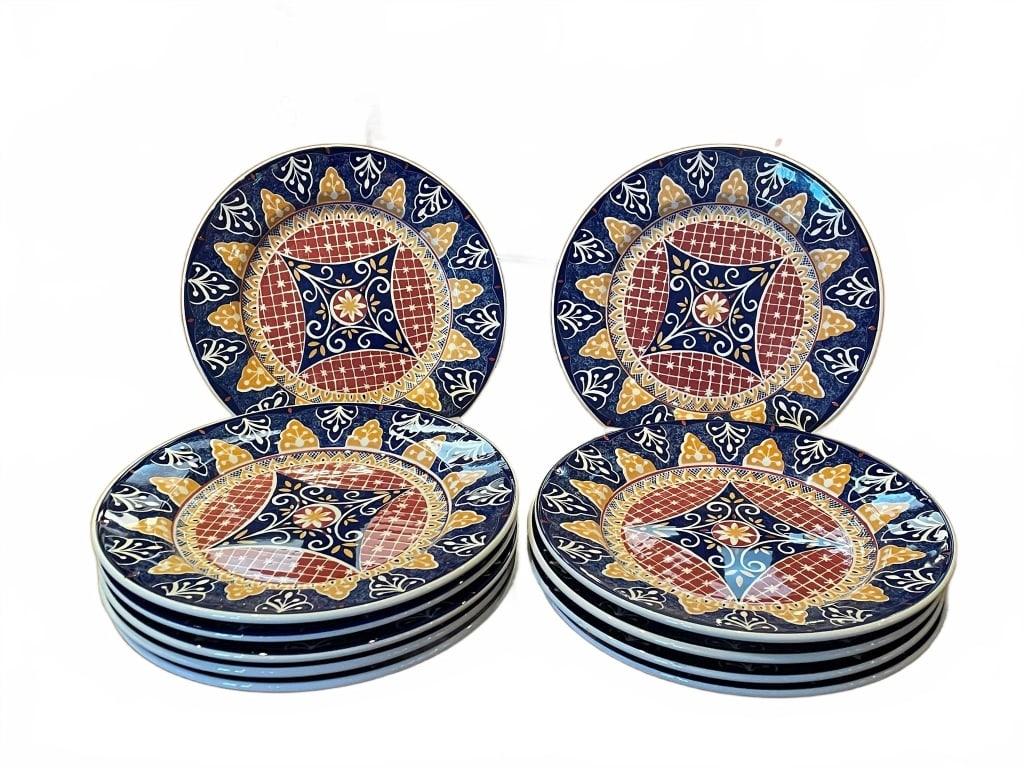 11 PIER 1 IMPORTS VIZCAYA DINNER PLATES (1 of 5)