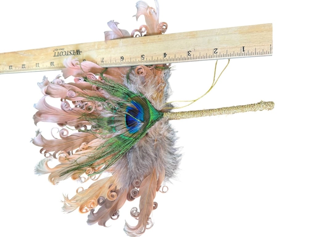 THREE DECORATIVE FEATHER WANDS - 3