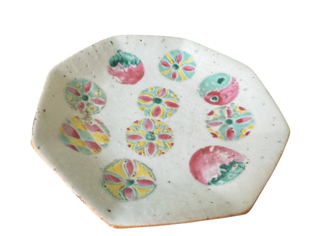 HAND PAINTED JAPANESE ARTISAN CERAMIC DISH (1 of 4)