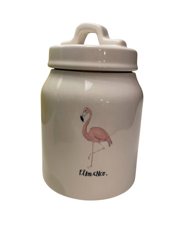 RAE DUNN FLAMENCO FLAMINGO JAR BY MAGENTA 6" (1 of 6)