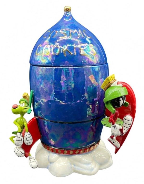 MARVIN THE MARTIAN COSMIC COOKIES JAR 1999 12" (1 of 8)