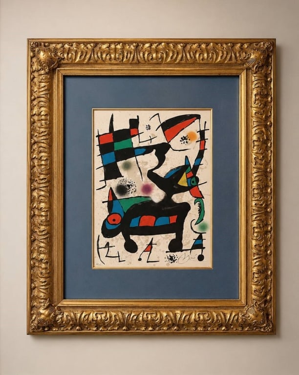 JOAN MIRO "ODA A JOAN MIRO" LITHOGRAPH SIGNED 26" (1 of 6)