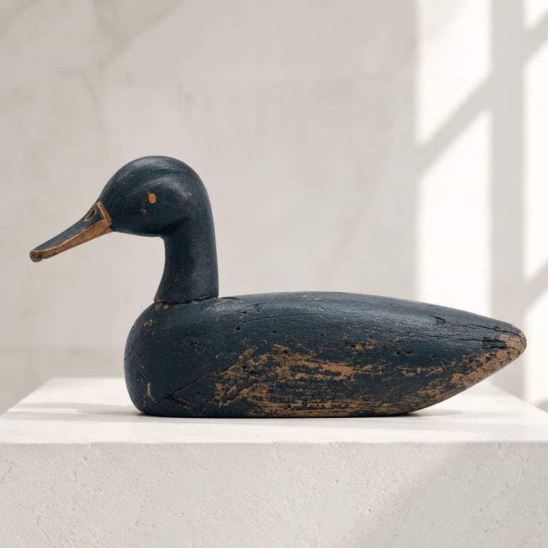 ANTIQUE DUCK DECOY PRIMATIVE FOLK DECOR 15" (1 of 5)
