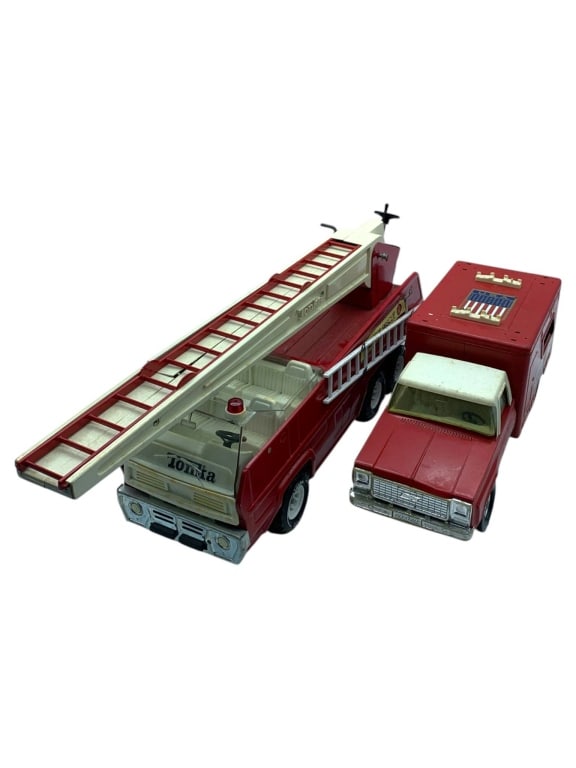 VINTAGE TONKA FIRE AND RESCUE VEHICLES 20" (1 of 9)