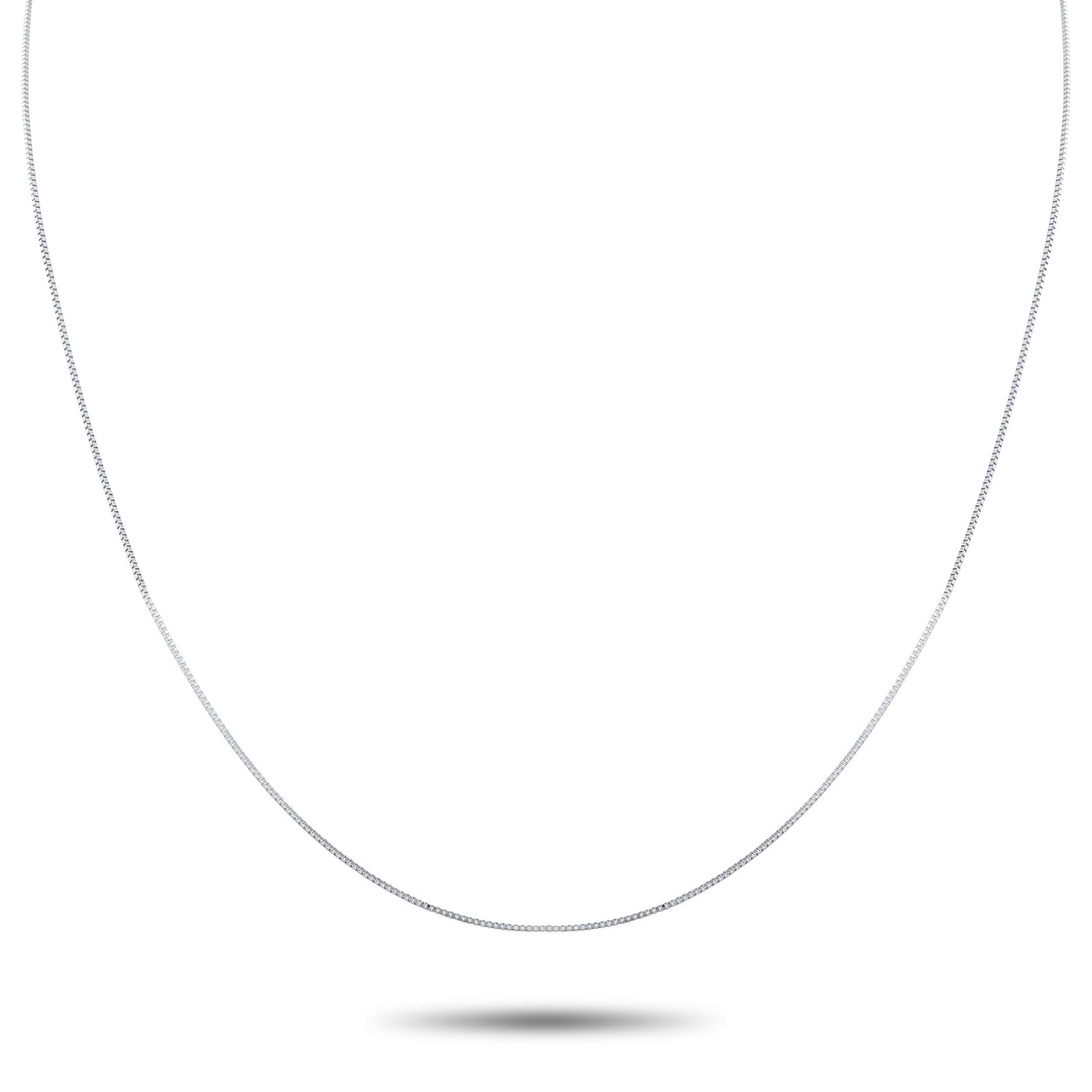 LB EXCLUSIVE PLATINUM CHAIN NECKLACE MF34-041426: This sleek Platinum chain necklace will look elegant when paired with any pendant. The sleek box-style chain measures 17 long and includes ring clasp closure.This jewelry piece is offered in estate co