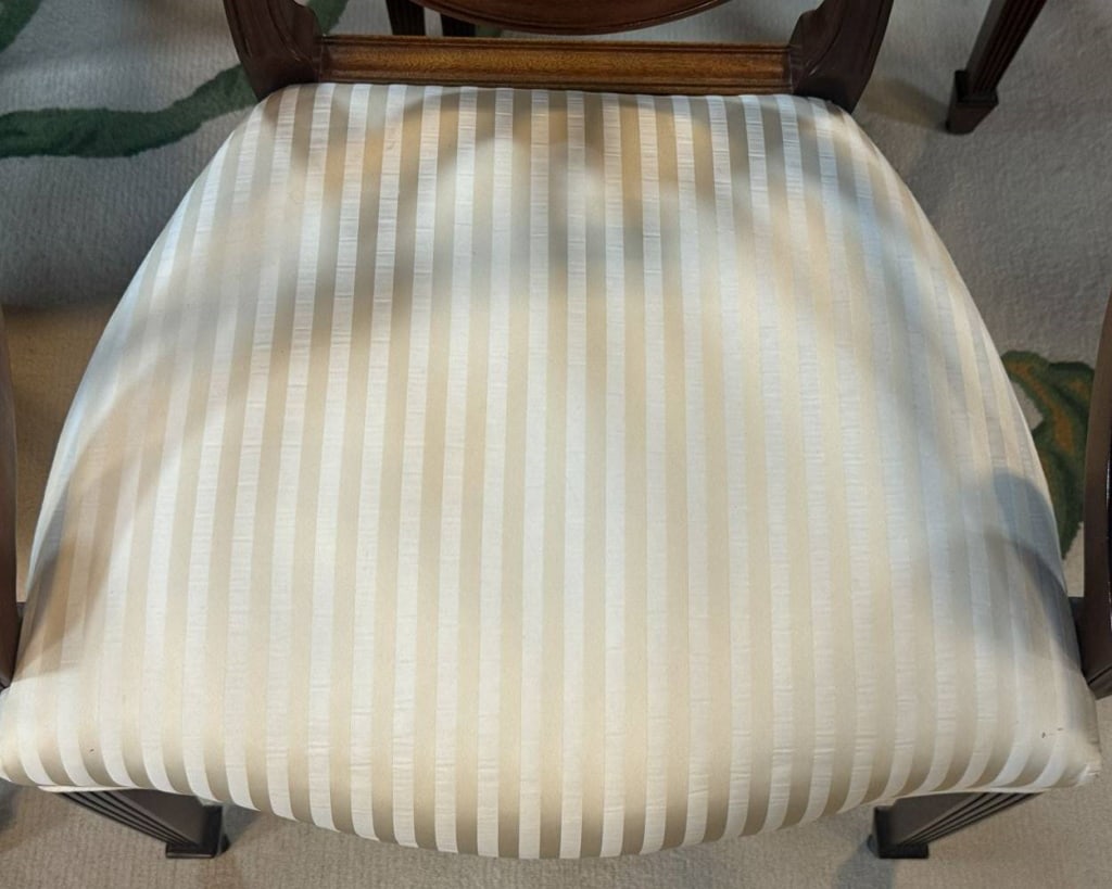 SET OF EIGHT BAKER FURNITURE DINING CHAIRS 38" H - 8
