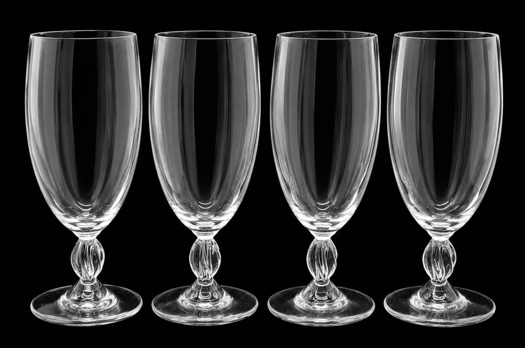 LALIQUE FREJUS FRENCH CRYSTAL GOBLETS 4 PC (1 of 5)