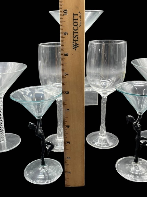 CONTEMPORARY CRYSTAL STEMWARE 7 PC - 4
