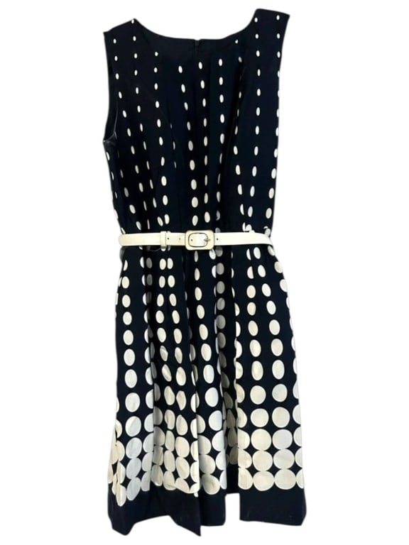 ELIE TAHARI POLKA DOT DRESS SIZE 8 (1 of 4)