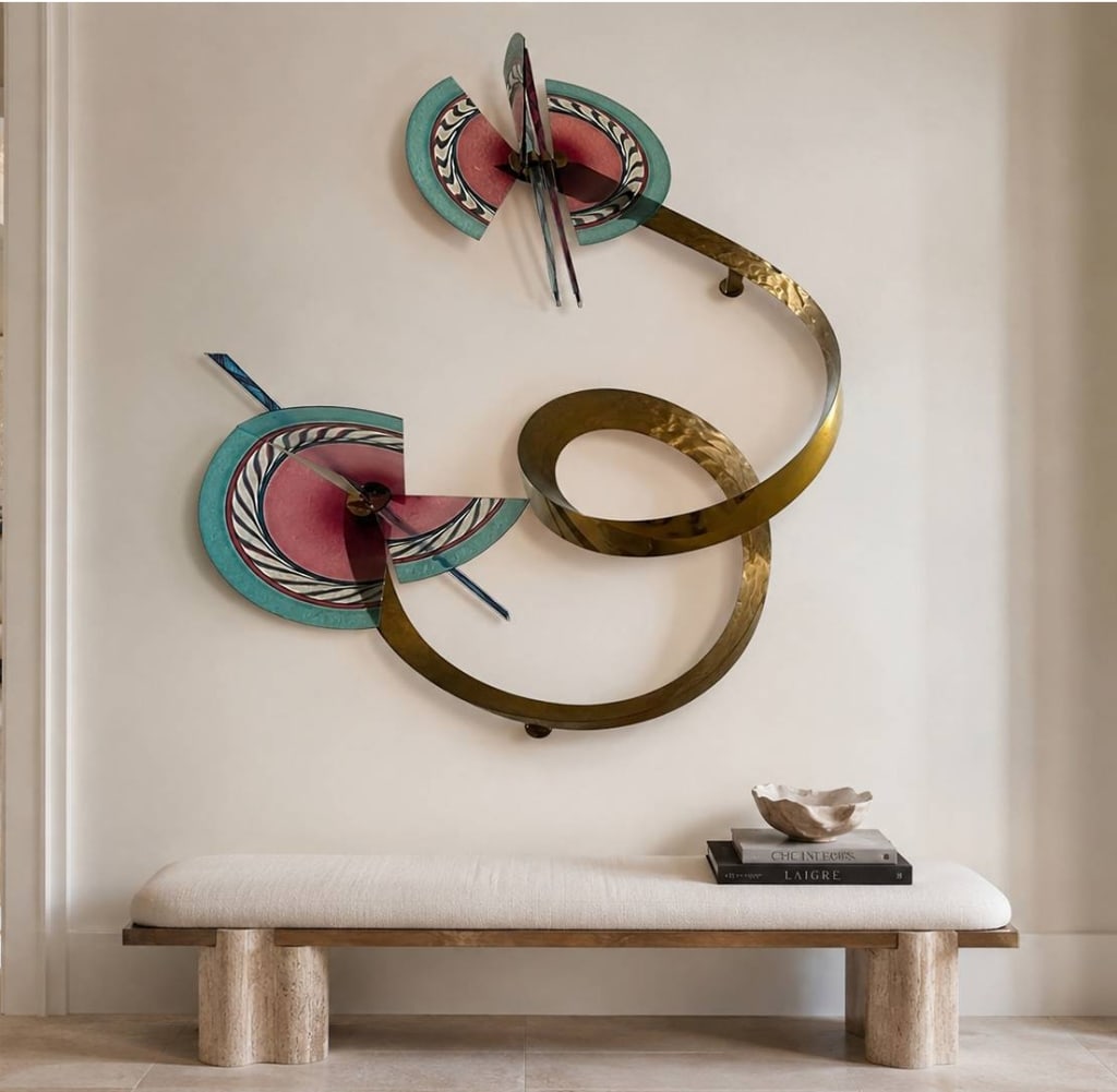 LARGE DAVID JAWORSKI POSTMODERN WALL SCULPTURE 5' (1 of 11)