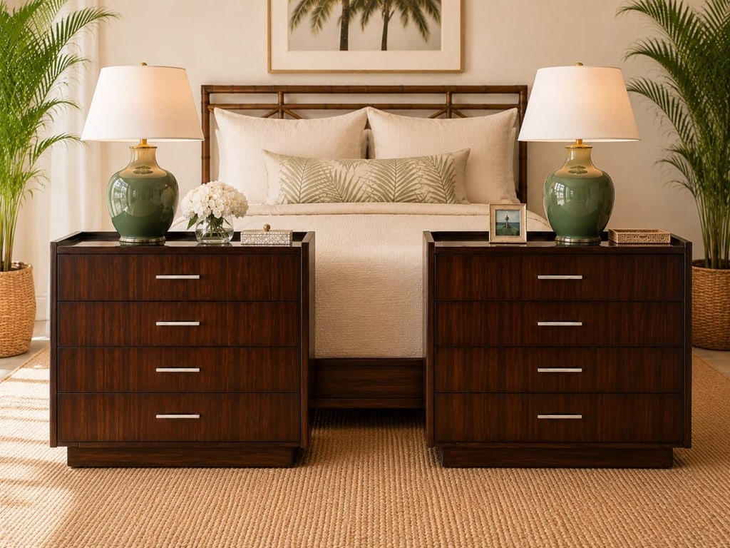 SET RALPH LAUREN METROPOLIS SERIES END TABLES 30" (1 of 10)