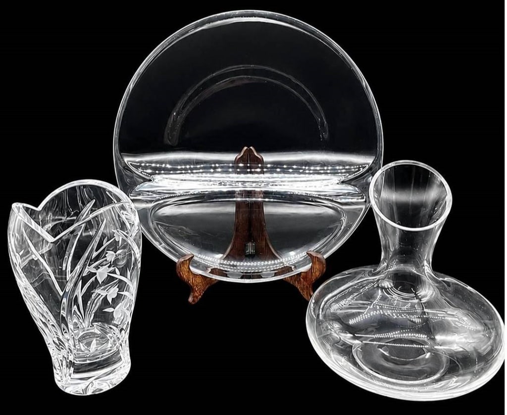 NAMBE, LENOX, & RAVENSCROFT GLASSWARE 3 PC SET 13" (1 of 13)