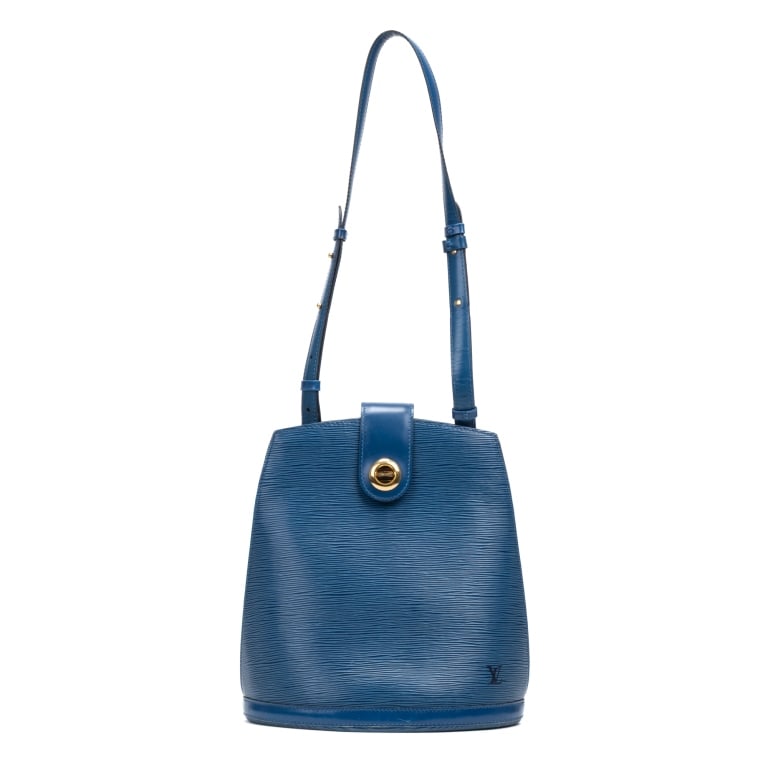 LOUIS VUITTON CLUNY BLUE EPI HANDBAG (1 of 11)