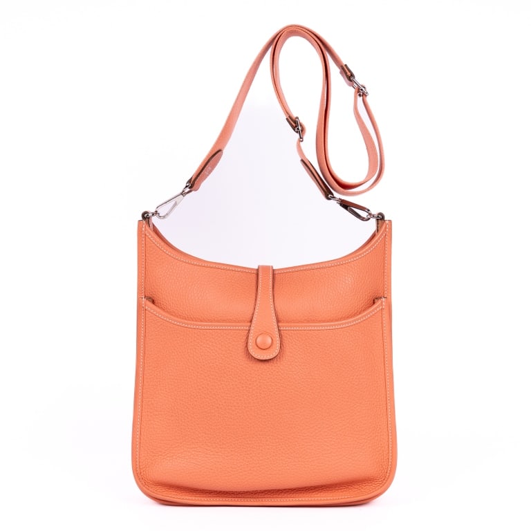 HERMES EVELYNE III PM EPSOM LEATHER SHOULDER BAG (1 of 11)