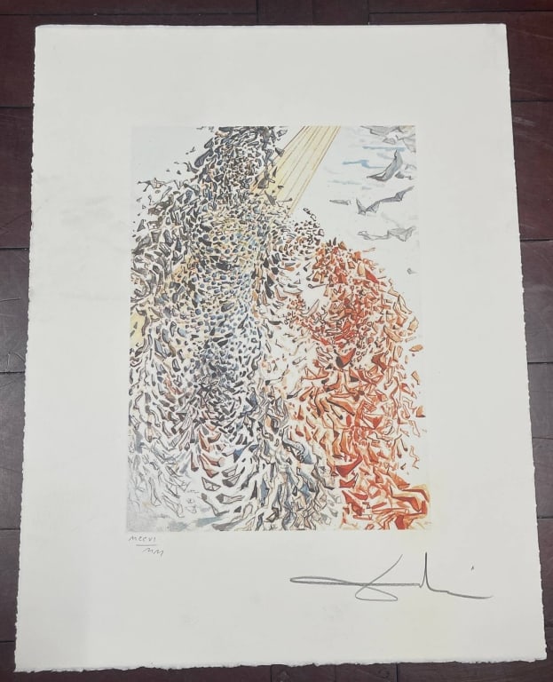 AFTER SALVADOR DALI ABSTRACT PRINT 26" (1 of 3)