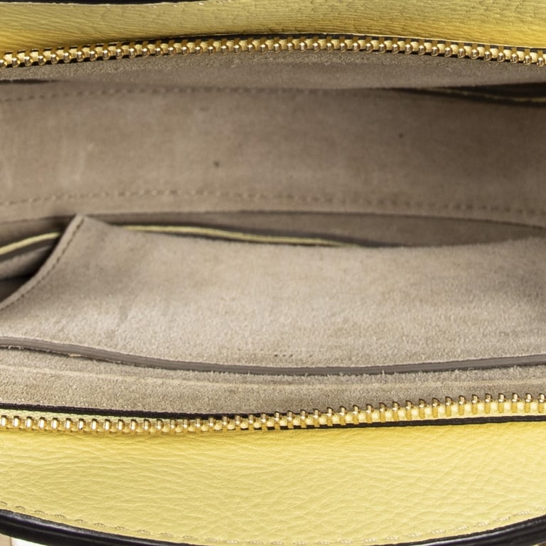 CHLOE PIXIE SMALL YELLOW SUEDE BAG - 7