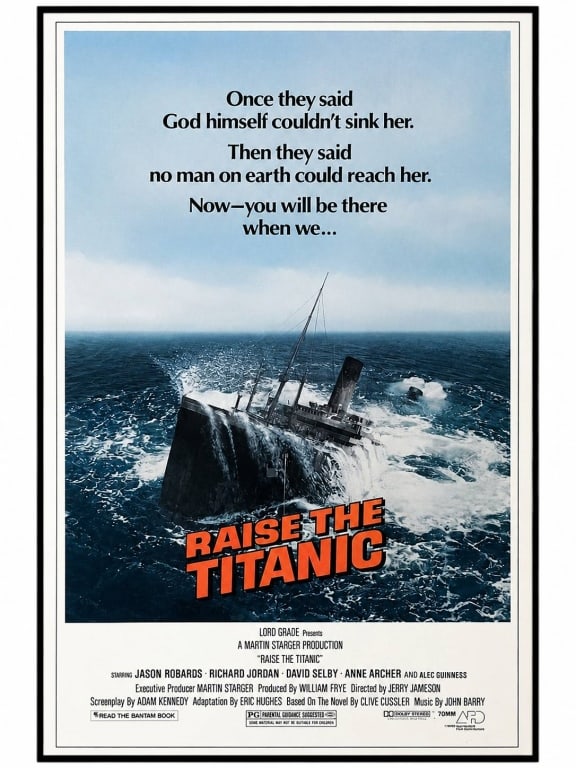 RAISE THE TITANIC FRAMED MOVIE POSTER 40" (1 of 6)