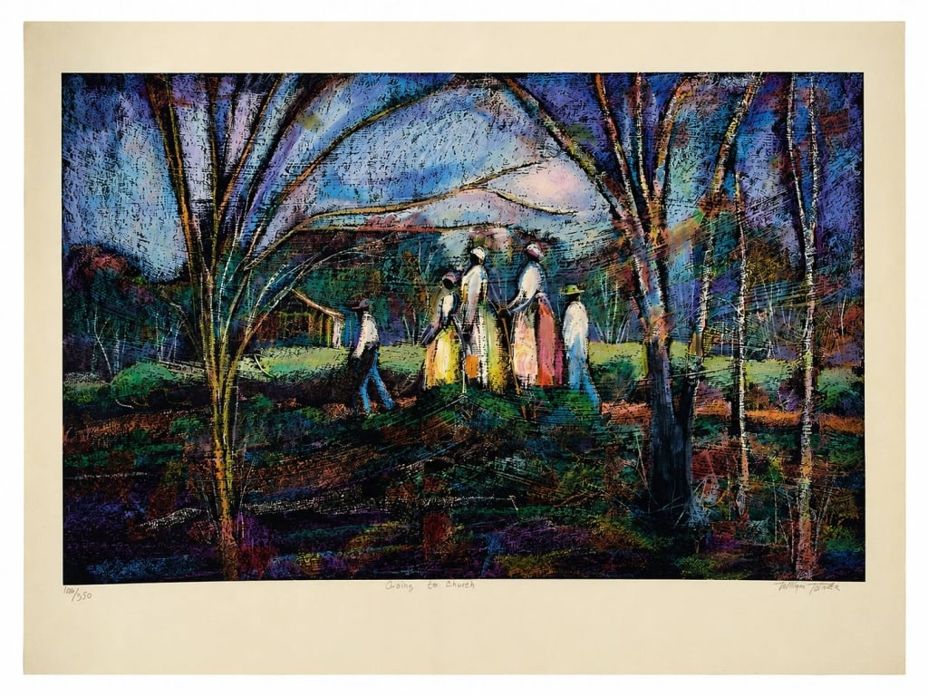 WILLIAM TOLLIVER SIGNED LIMITED EDITION PRINT 40" (1 of 6)