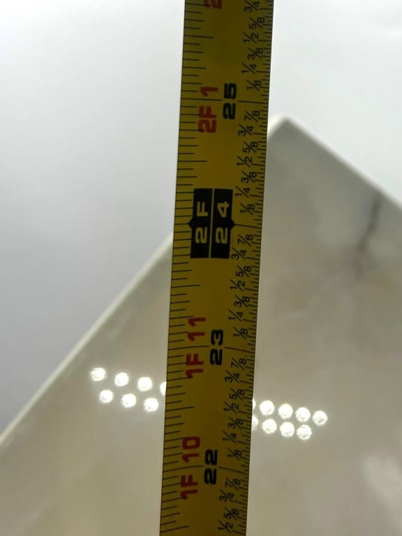 MODERN CUBE LAMP WITH SIGNED BASE 25" - 9