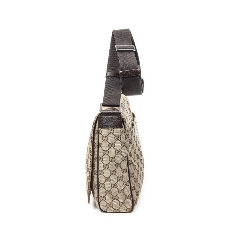 GUCCI MONOGRAM FLAP MESSENGER BAG - 3