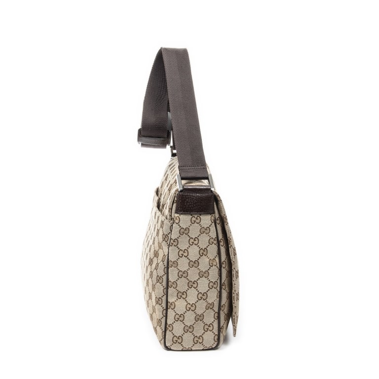 GUCCI MONOGRAM FLAP MESSENGER BAG - 4