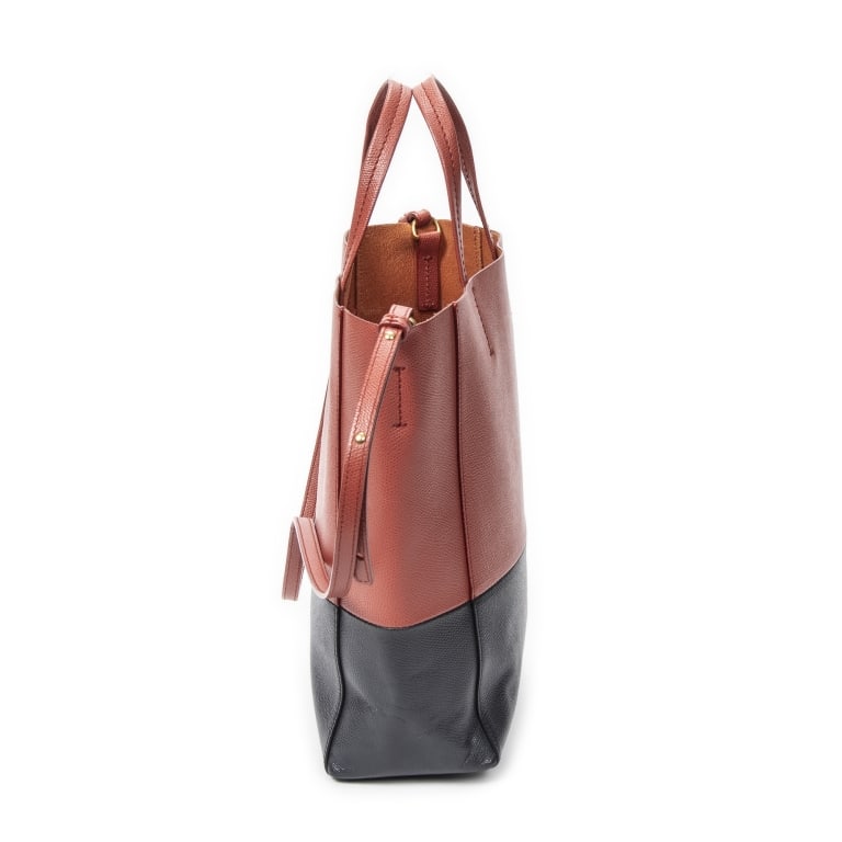 CELINE SMALL VERTICAL CABAS RED NAVY BAG (1 of 10)