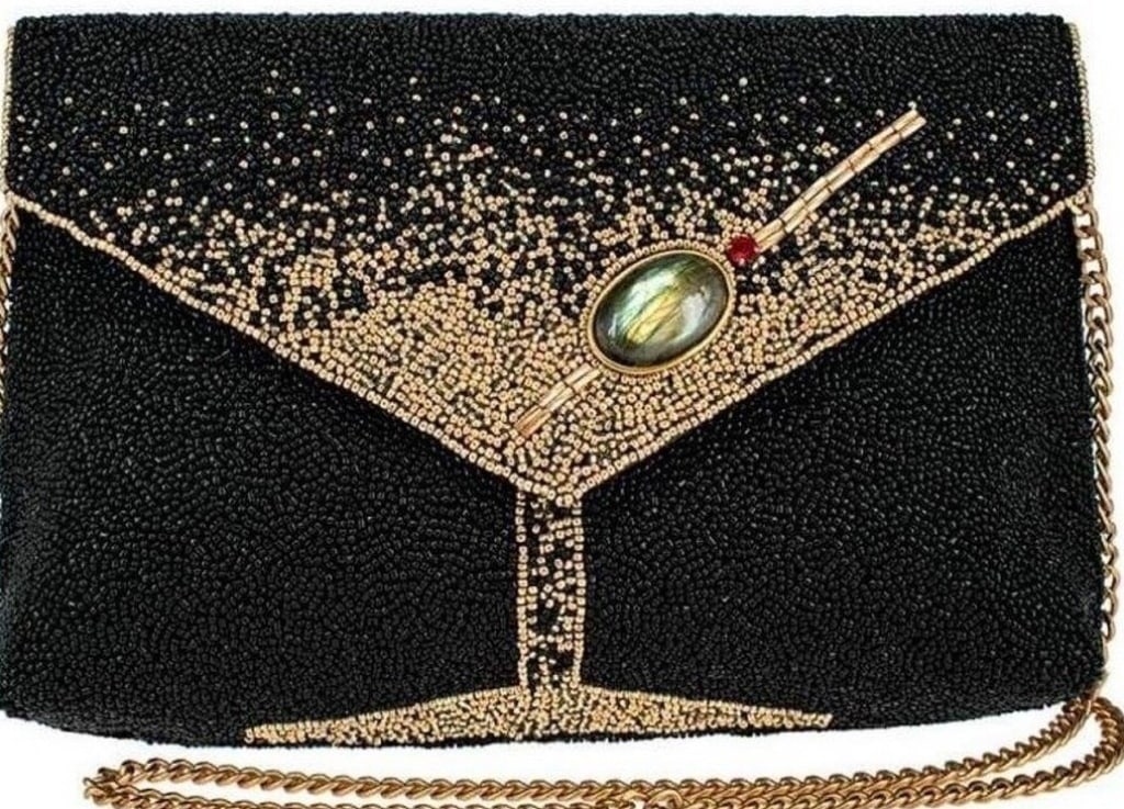 NEW! MARY FRANCES OLIVE YOU CROSSBODY OR CLUTCH: NEW! MARY FRANCES OLIVE YOU CROSSBODY OR CLUTCHDescription9.5 x 2.25 x 7.5"Strap Length End to End: 49"Strap Drop: 24"Removable crossbody chain strap, magnet closure, inside pocket, back slip pocket, 
