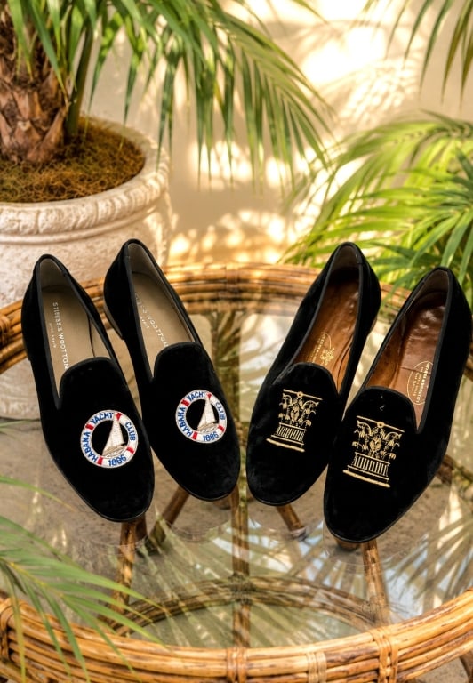 STUBBS & WOOTTON PALM BEACH LOAFER SET SIZE 8 (1 of 8)