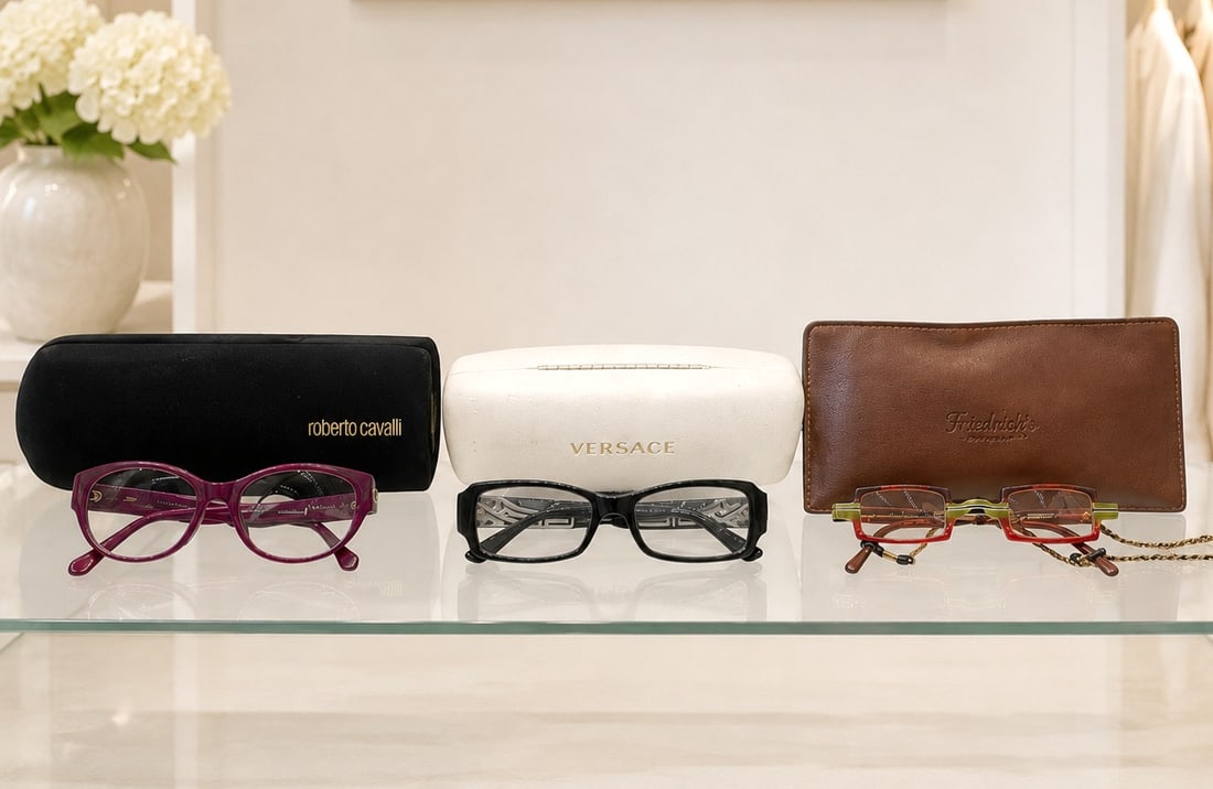 VERSACE, ROBERTO CAVALLI & FRIEDRICH'S READERS 3PC (1 of 8)