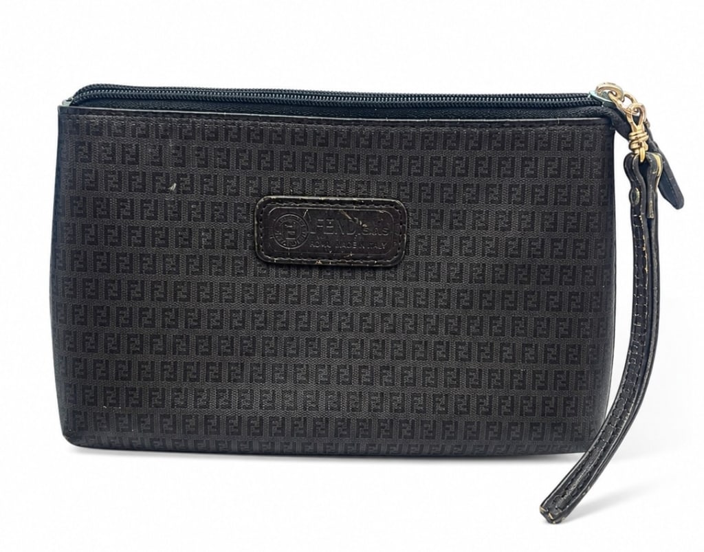 FENDI ZUCCA MONOGRAM TOILETRY POUCH (1 of 6)