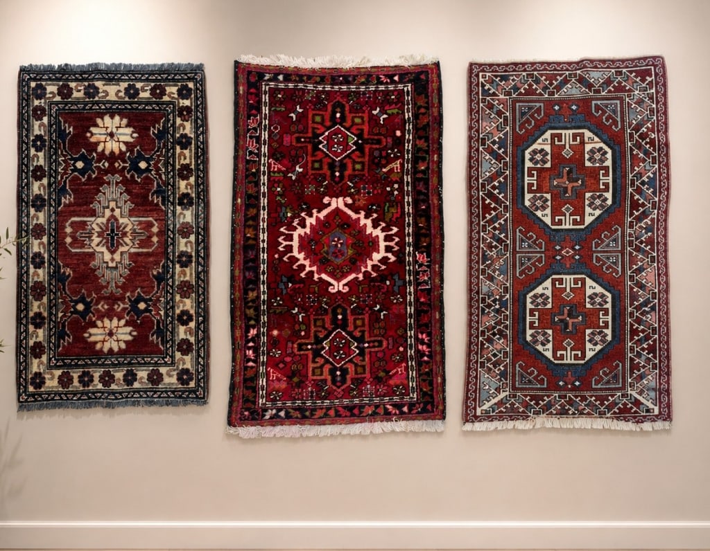 THREE SMALL EASTERN STYLE RUNNERS 48" - 2