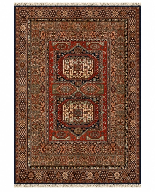MACHINE MADE ORIENTAL STYLE AREA RUG 114" (1 of 8)