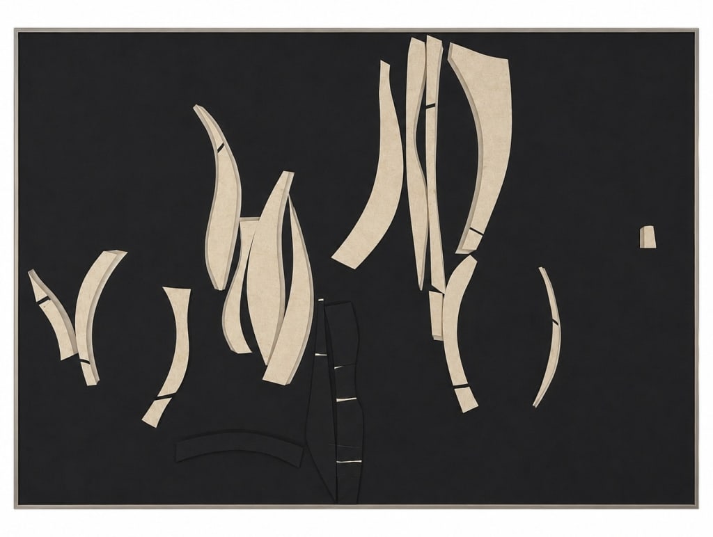 JUDITH ROTHSCHILD MCM ABSTRACT MIXED MEDIA 27" (1 of 8)