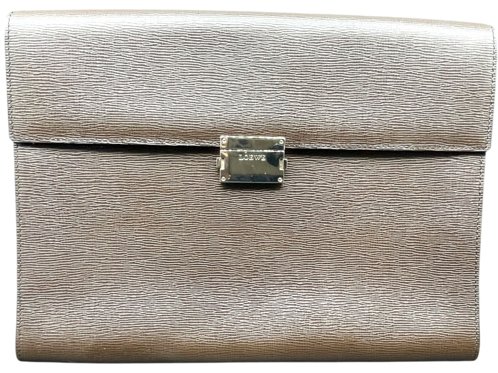 LOEWE TEXTURED LEATHER DOCUMENT CASE ATTACHE BAG (1 of 8)