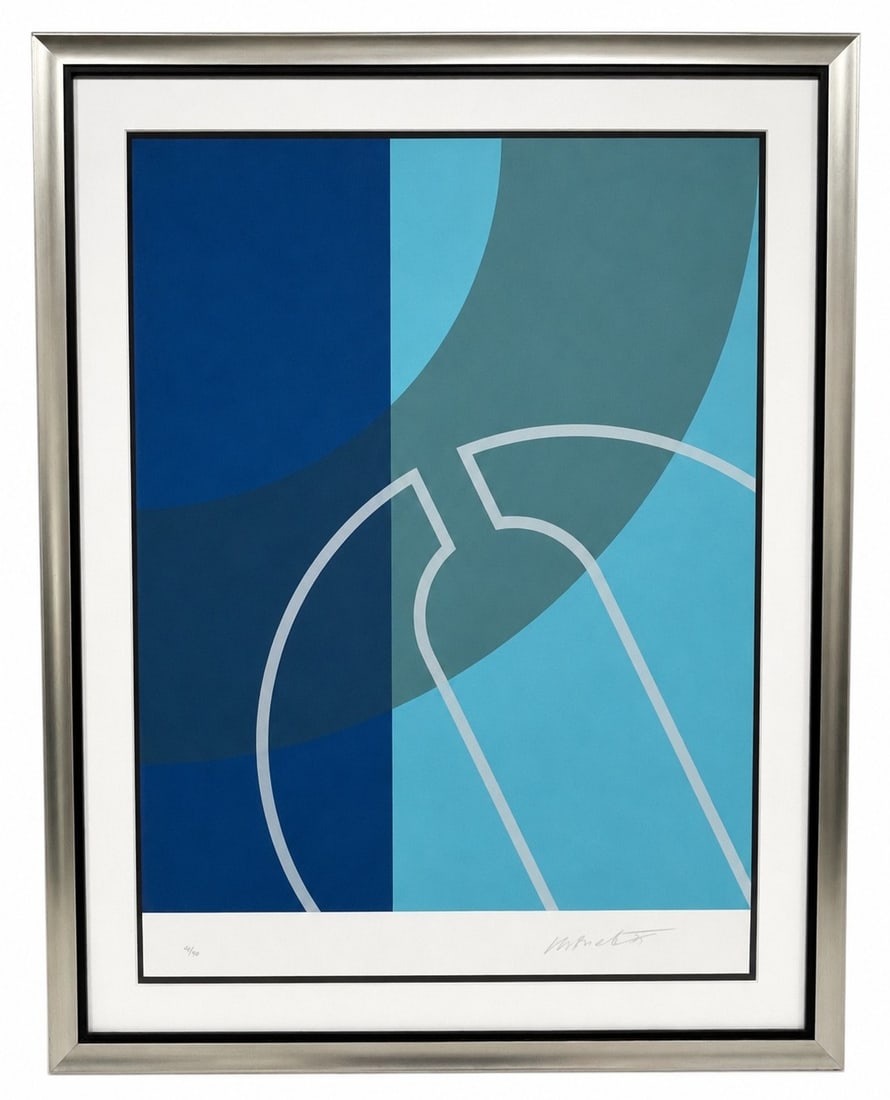 MILOS URBASEK ABSTRACT GEOMETRIC SERIGRAPH 36" (1 of 7)