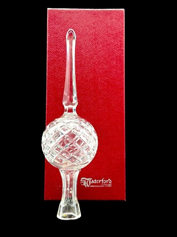 WATERFORD CRYSTAL CHRISTMAS TREE FINIAL 9" (1 of 6)