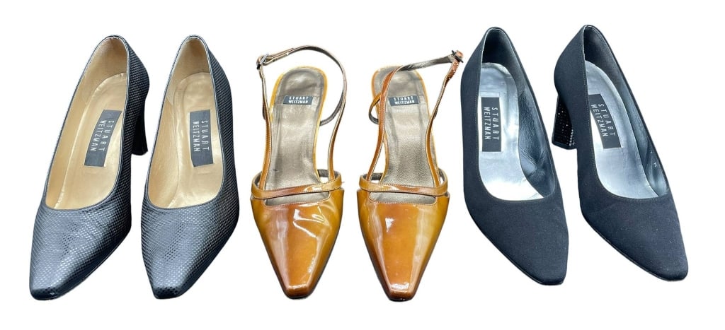 3 PAIRS OF STUART WEITZMAN WOMEN'S SHOE LOT SIZE 7 (1 of 9)