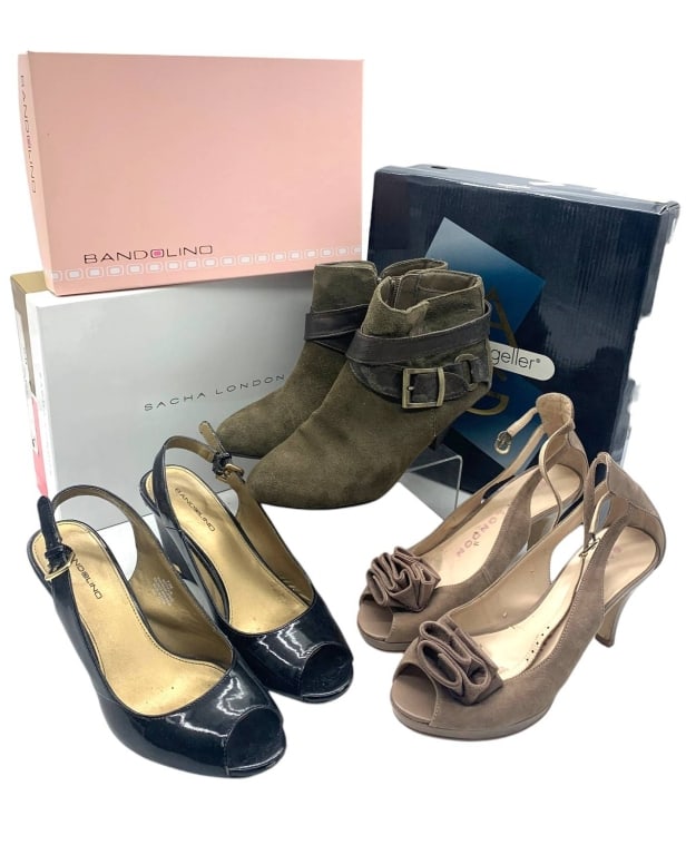 STYLISH WOMEN'S SHOE LOT 3 PAIRS AND BOXES SIZE 7 (1 of 10)
