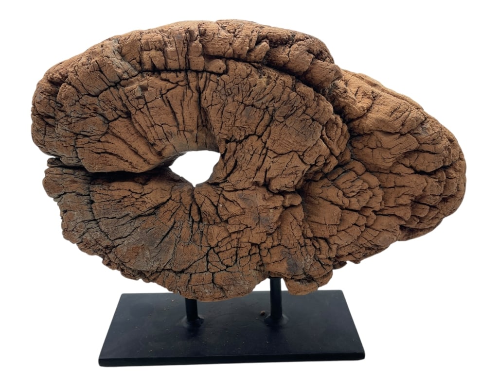 DRIFTWOOD SCULPTURE ON METAL DISPLAY STAND (1 of 5)