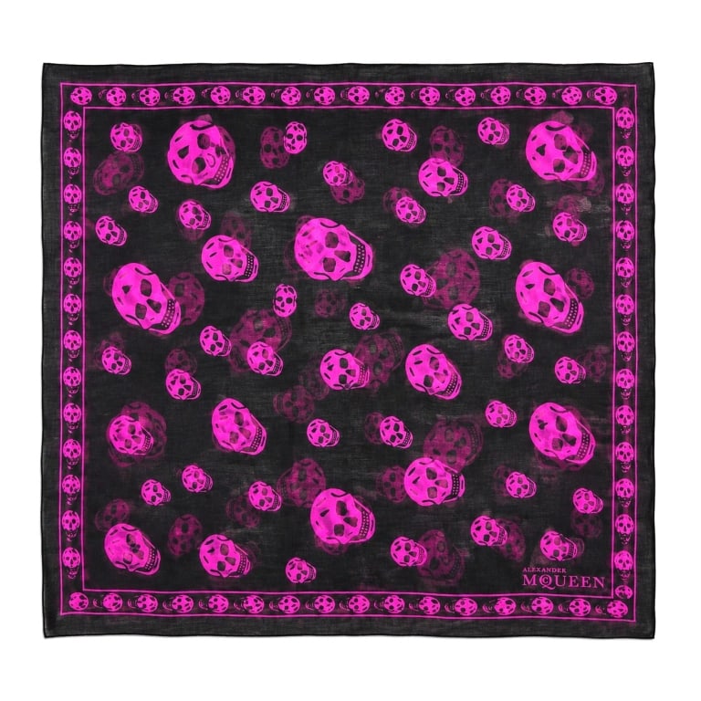 ALEXANDER MCQUEEN SKULL PRINT SCARF 52" (1 of 6)