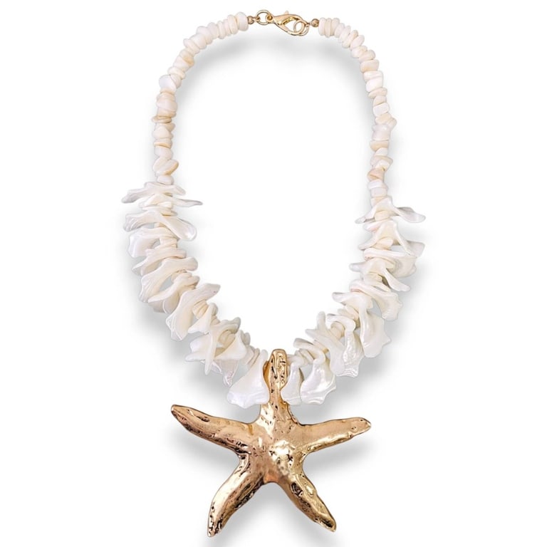 CHUNKY HANDMADE SHELL NECKLACE (1 of 4)