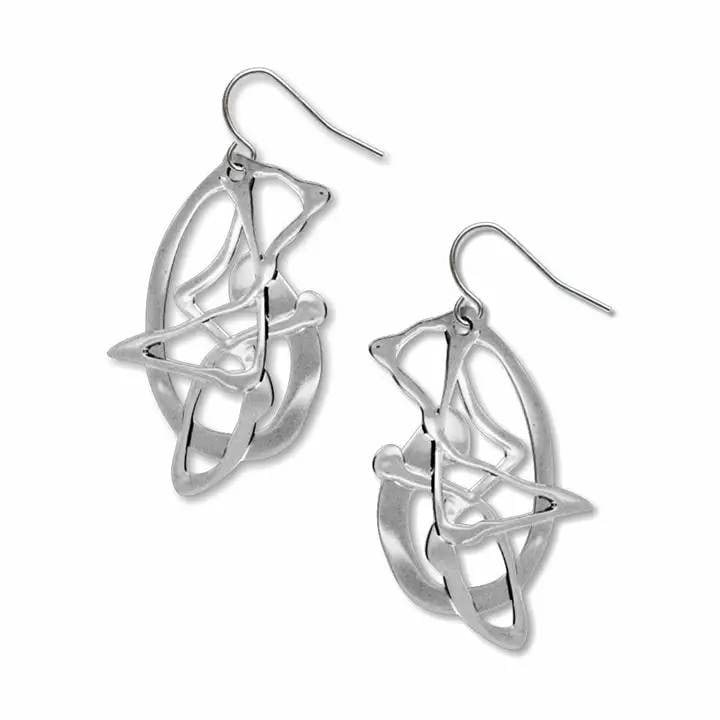 NEW! POLLOCK'S GHOST EARRINGS: On entering Jackson Pollock's studio, one is asked to change into foam slippers. It is immediately apparent why: the floor is covered with paint splats, drips, and languid coils. This paint did not
