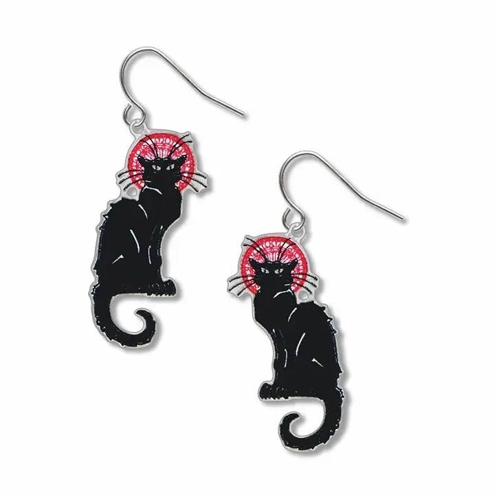 NEW! STEINLEN'C LE CHAT NOIR EARRINGS (1 of 4)