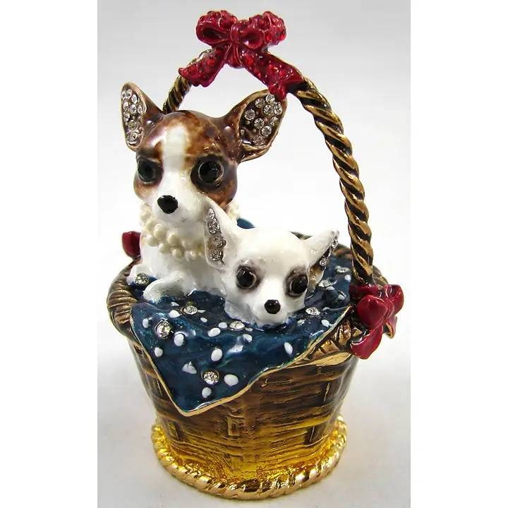 JAY STRONGWATER STYLE CHIHUAHUA TRINKET BOX (1 of 2)