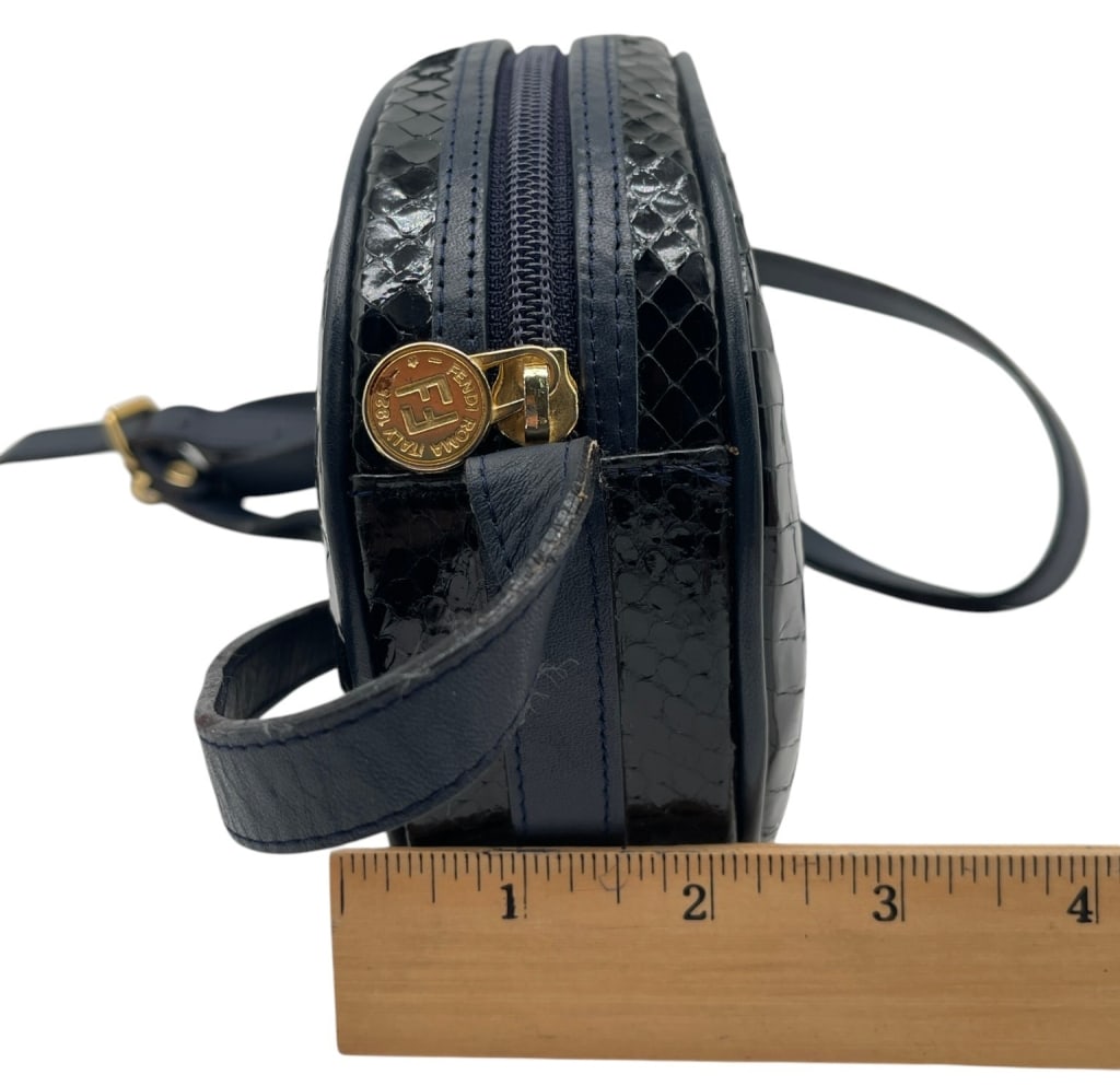 FENDI PYTHON LEATHER CROSSBODY 6" - 9