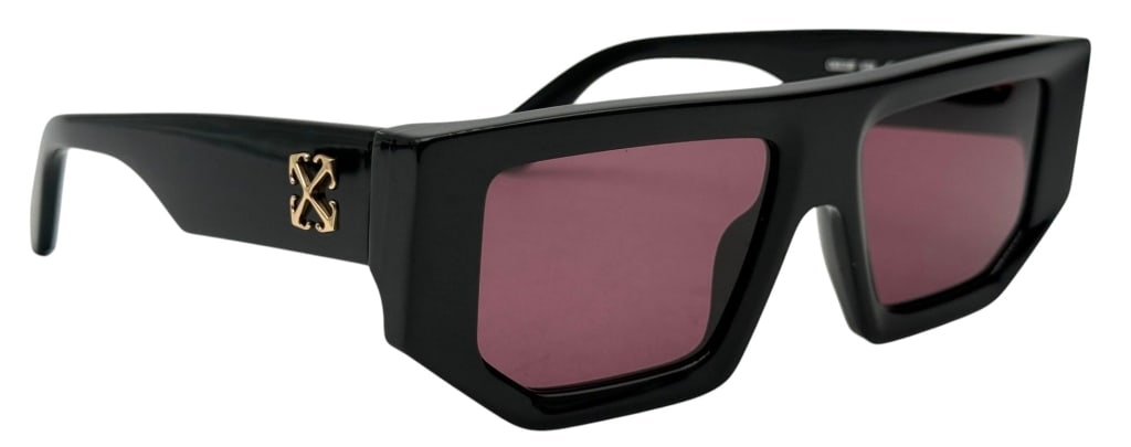 OFF-WHITE VANCOUVER BLACK BURGANDY SUNGLASSES SET (1 of 8)