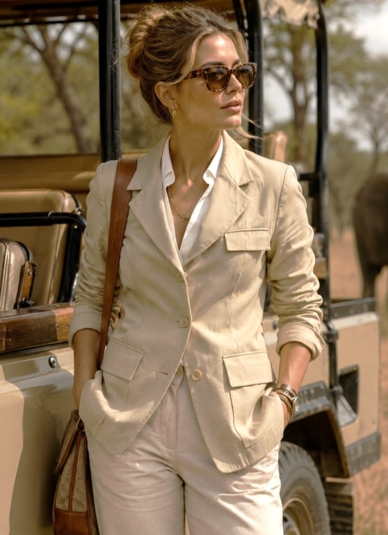 HOLLAND & HOLLAND SAFARI JACKET SZ 8 (1 of 6)