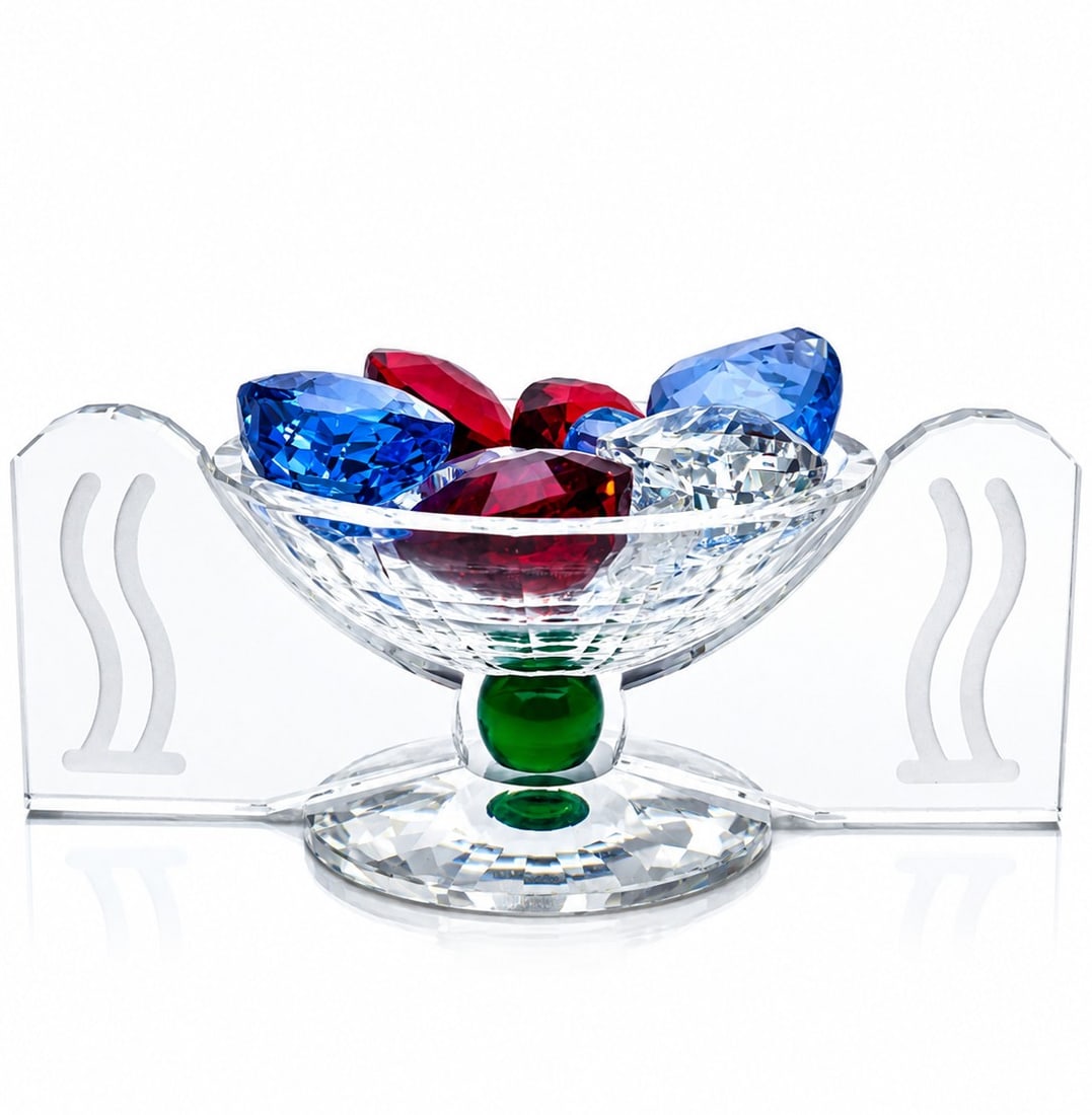 SWAROVSKI CONTENITORE BOWL WITH CRYSTAL HEARTS (1 of 6)